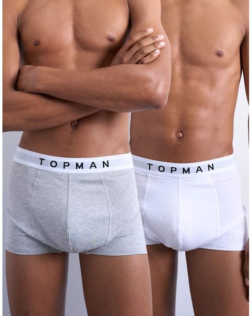 Topman Set Van 2 Boxershorts in het White voor heren