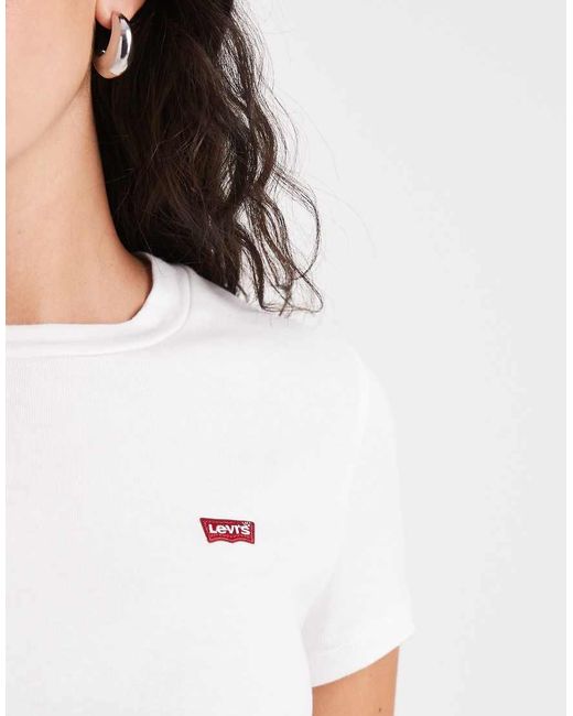 Levi's White Essential 2-pack Logo T-shirts