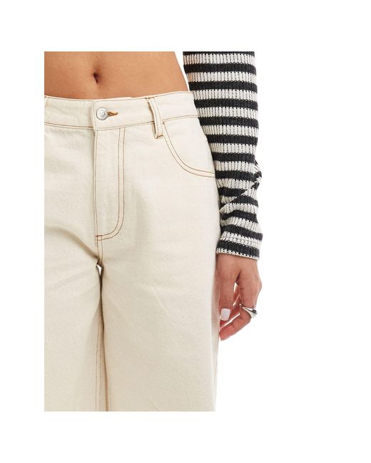 Pantalones cortos vaqueros Reclaimed (vintage) de color White