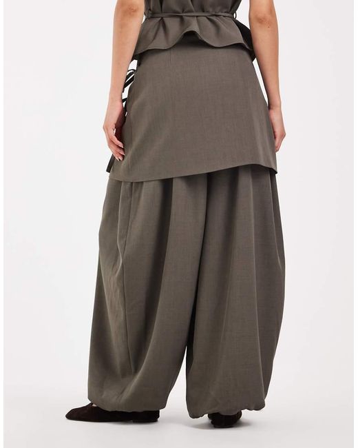 Muse Assembly Gray Tie Detail Milly Pants