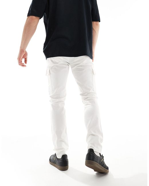 ASOS Black Skinny Cargo Trousers for men