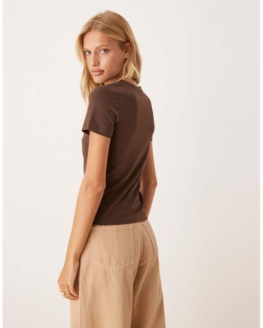 T-Shirt Aderente di JJXX in Brown