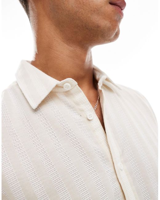 Threadbare – kurzärmliges hemd in White für Herren