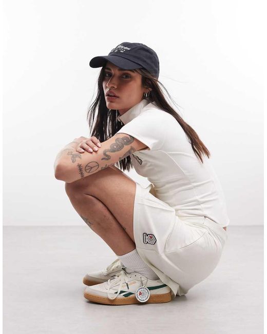 X Asos Reebok de color White