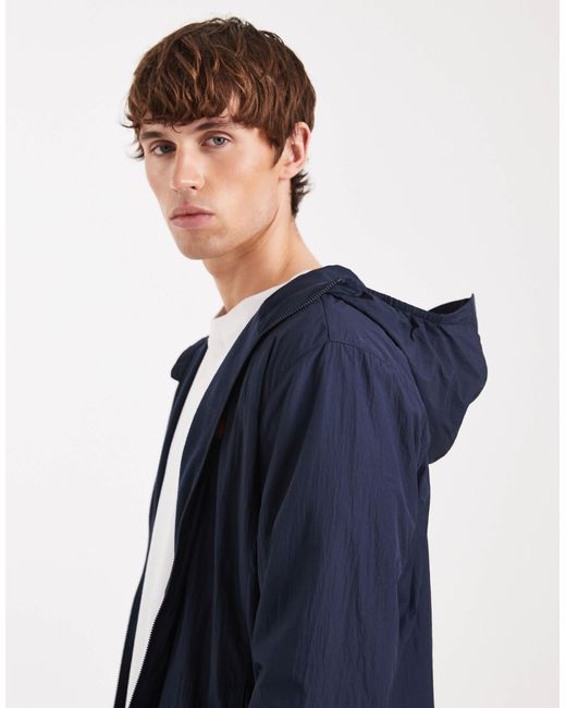 Tommy Hilfiger – chicago – kapuzenjacke aus fleece in Blue für Herren