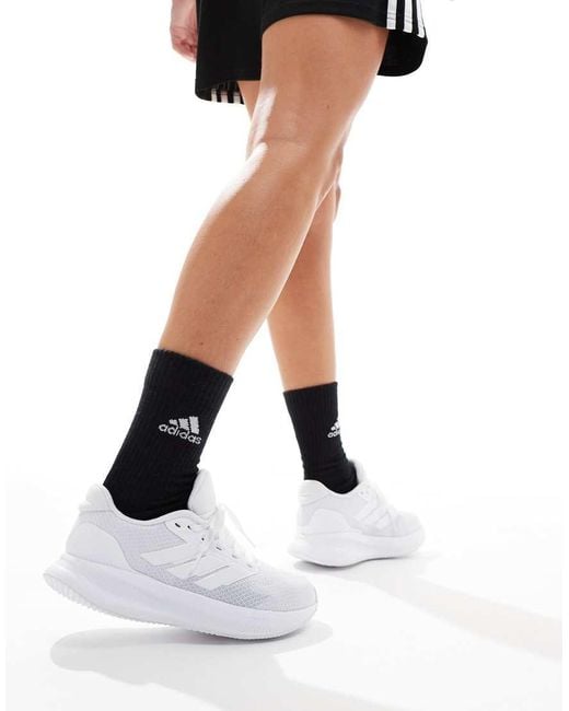 Adidas Originals White Adidas Running Runfalcon Trainers
