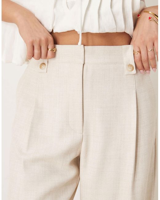 ASOS Natural – elegante barrel-leg-hose