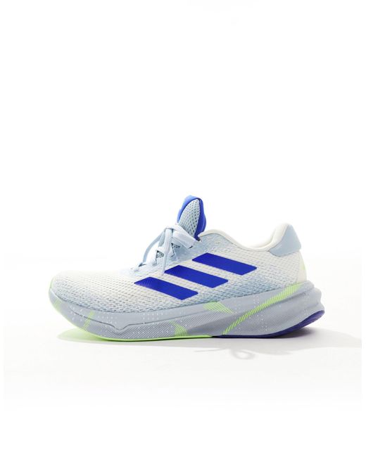 Adidas running - supernova stride - baskets - blanc, bleu et vert Adidas Originals pour homme en coloris Blue