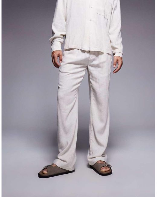 The Couture Club Gray Co-ord Woven Textured Casual Trousers for men