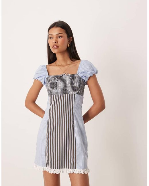 ASOS White Square Neck Mini Dress