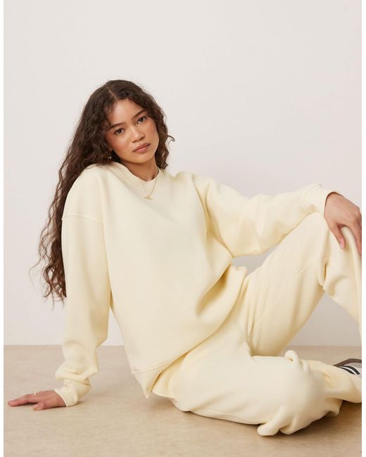 Gina Tricot Natural – mix and match – locker geschnittenes sweatshirt