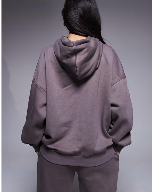 Kaiia Purple – oversize-kapuzenpullover