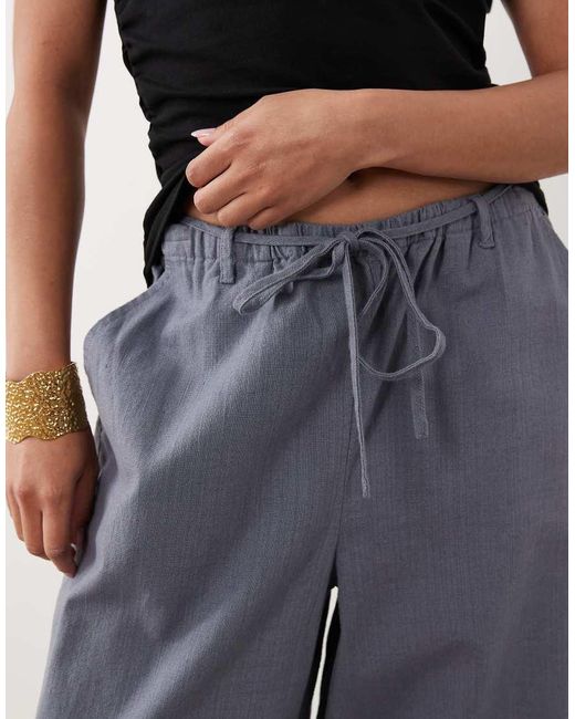 ASOS Black Asos Design Petite Pull On Trousers