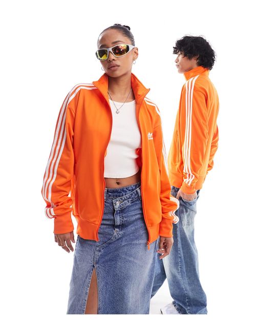 Adidas Originals Orange Unisex Firebird Track Jacket