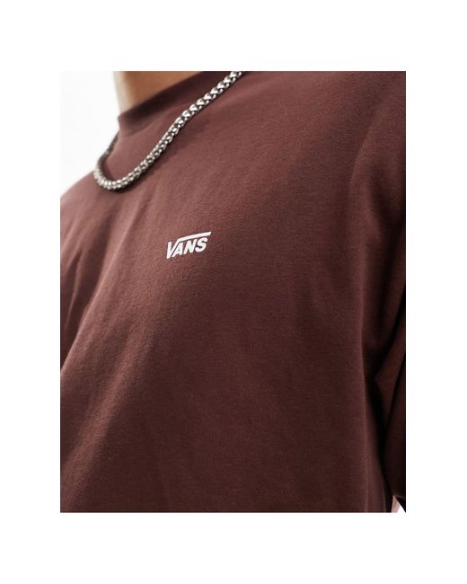 Mn left chest - t-shirt con logo di Vans in Brown