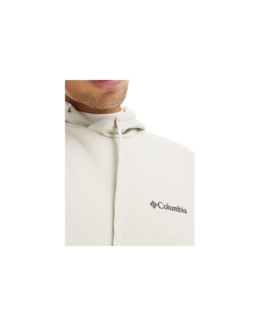 Trek - sweat à capuche imprimé au dos - taupe Columbia pour homme en coloris White