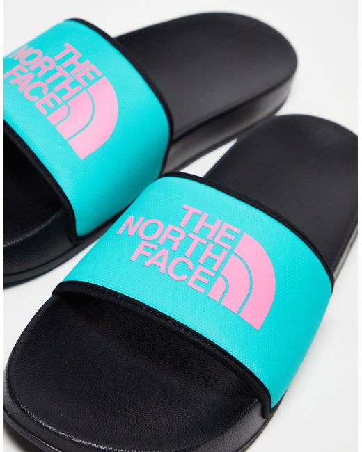 The North Face Blue Base Camp Iii Sliders for men