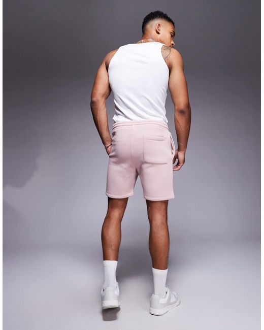ASOS Pink Skinny Jersey Shorts for men