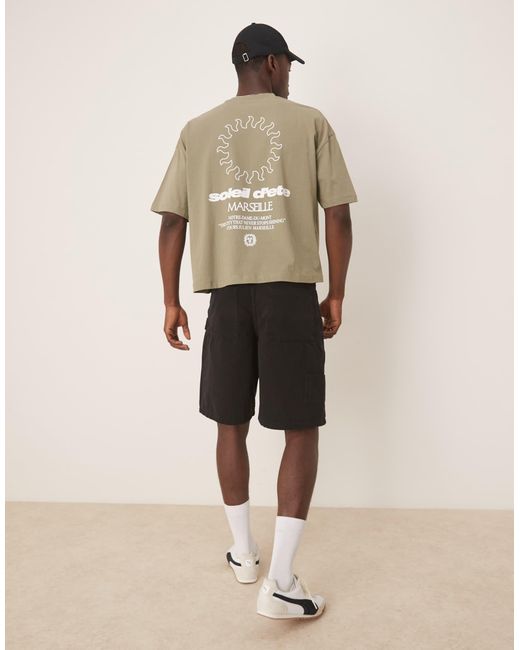 ASOS – oversize-t-shirt in Natural für Herren