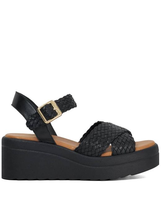 Dune Black Kinleys Wedges