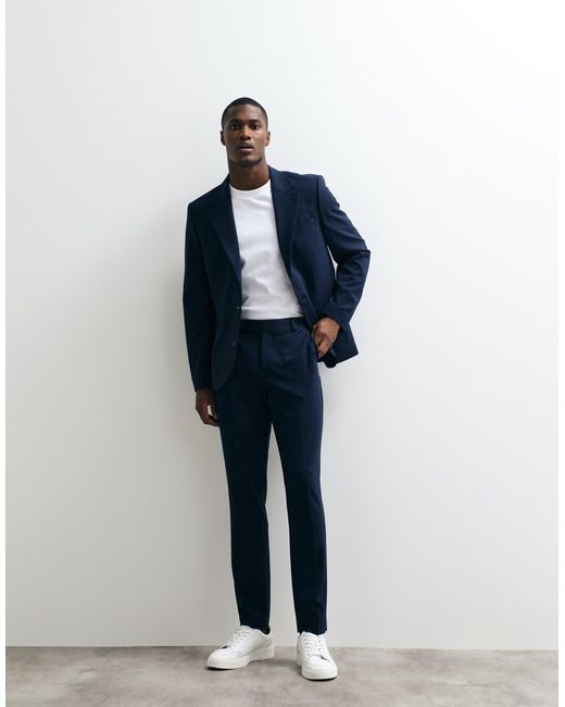 ASOS Blue Flexmaxtm Skinny Suit Pants for men