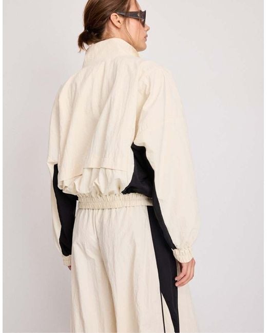 Stradivarius Natural Technical Windbreaker Jacket