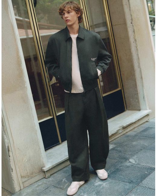 Pull&Bear Bestickte jacke in Blue für Herren