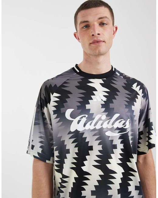 Adidas Originals Gray Adidas Sportswear Tiro Pattern Jersey for men