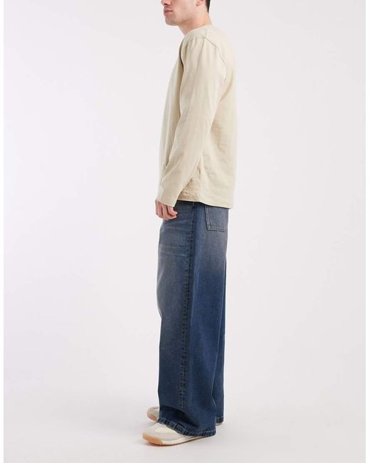 ASOS Blue Loose Jeans for men