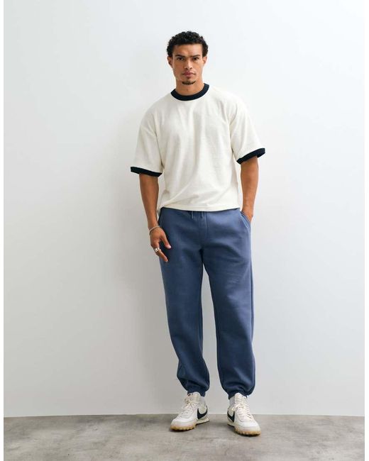 ASOS Essentials Oversized Jogger in het Blue voor heren