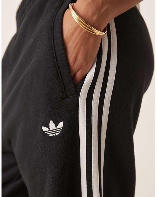 Adidas Originals Joggingbroek Met 3-Stripes in het Natural