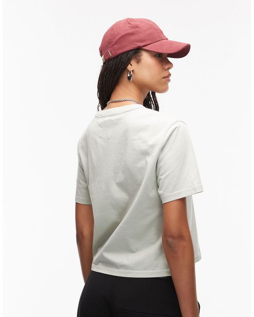 Tommy Hilfiger White – kastiges t-shirt