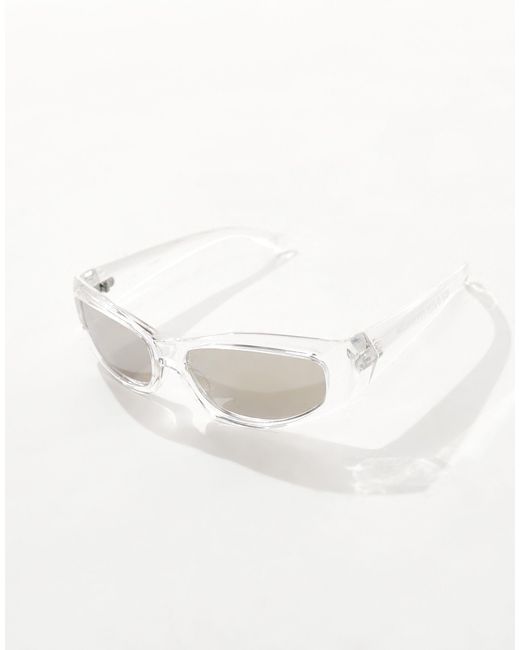 ASOS Brown Racer Sunglasses for men