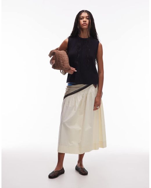 & Other Stories Blue Wool Blend Knitted Tank