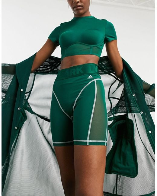 Ivy Park Adidas X legging Shorts in Green | Lyst Canada