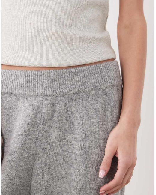 Calvin Klein Gray Lounge Slim-Leg Plush-Terry Jogging Bottoms