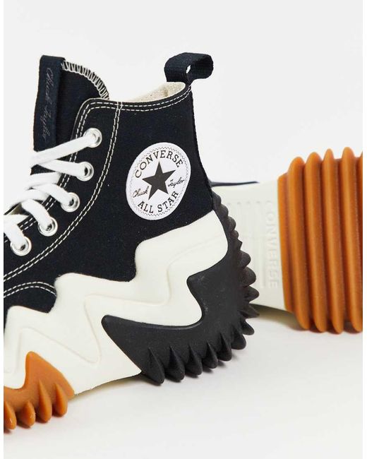 Run Star Motion Hi di Converse in Black