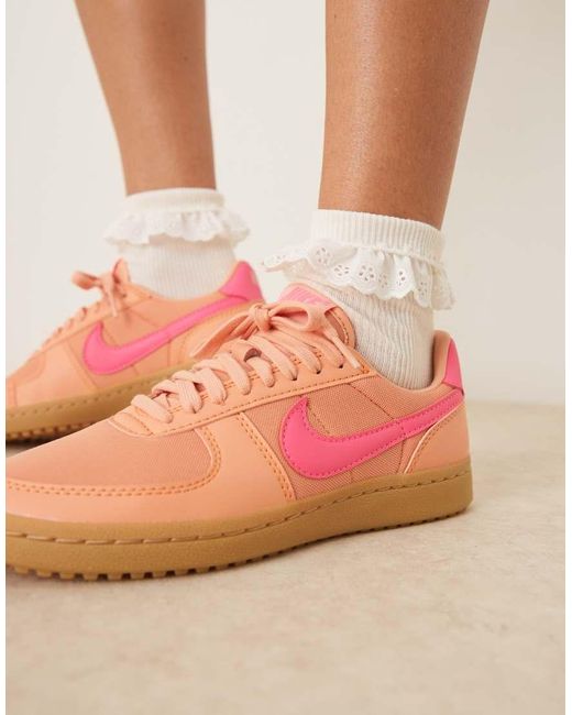 Zapatillas De Deporte Naranjas Y Rosas Field General De Nike de color Natural