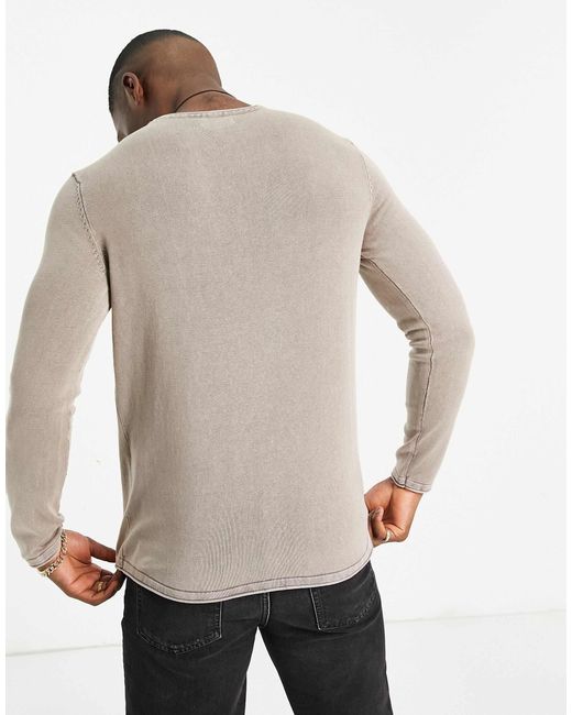 Jack & Jones – essentials – pullover in Gray für Herren