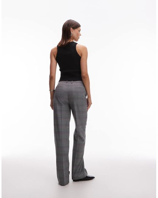 ASOS White Tailored High Rise Relaxed Straight Leg Suit Trousers
