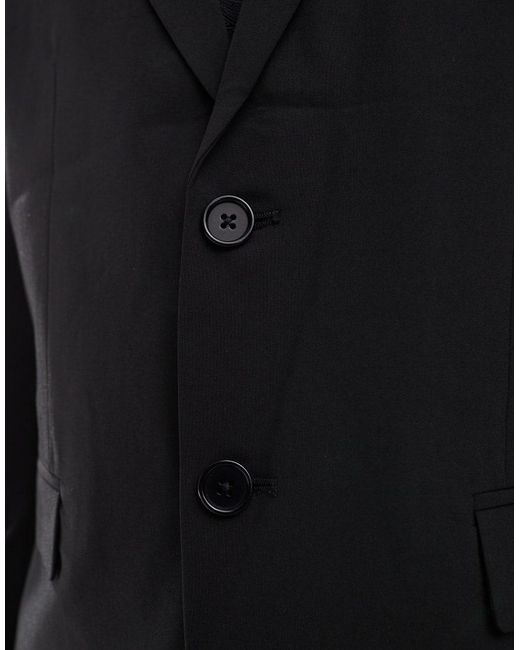 Jack & Jones Black Regular Fit Suit Jacket for men
