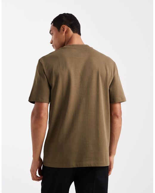 ASOS Brown Heavyweight Relaxed T-shirt for men
