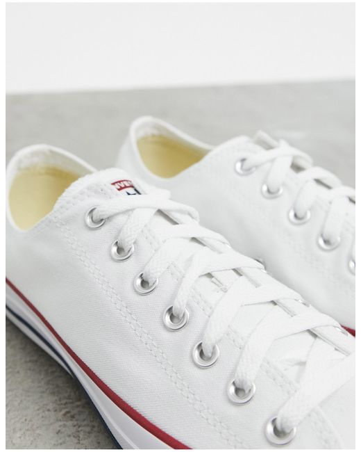 Converse Gummi – chuck taylor all star ox wide fit – sneaker in Weiß -  Sparen Sie 7% | Lyst AT