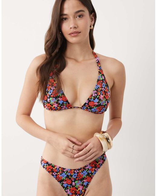 ASOS Natural Fuller Bust Jasmine Triangle Bikini Top