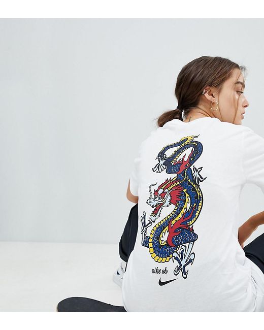Nike Nike Black Sb Dragon Back Graphic T-shirt | Lyst Australia