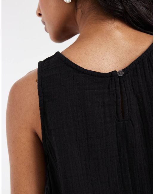Gap Black Cheesecloth Top