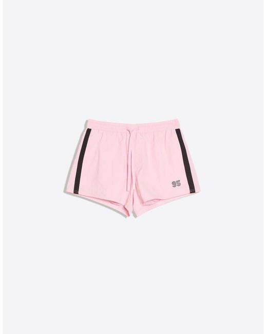 Bershka Red Retro Short Swimsuit for men