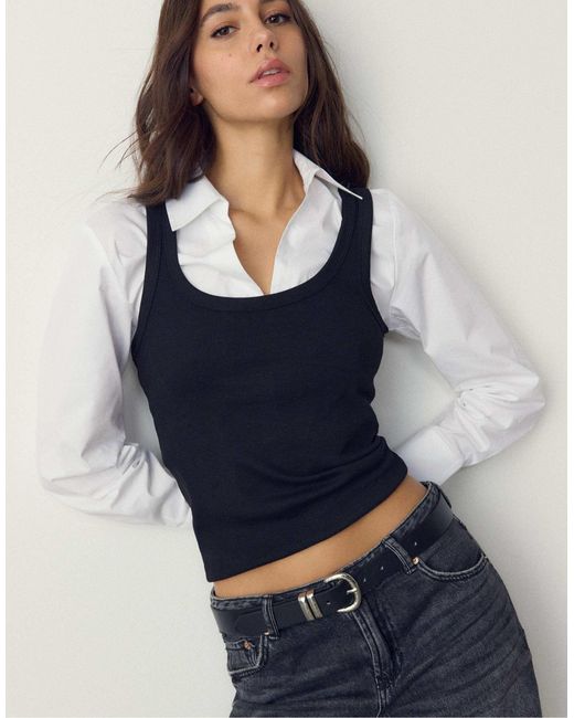 Stradivarius Blue – basic-gürtel