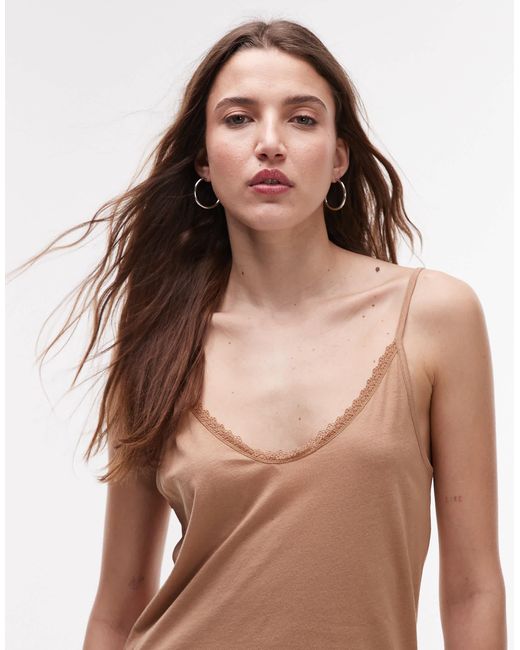 Mango Brown – weiches pyjama-camisole aus modal
