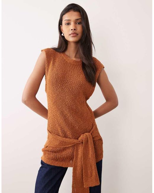 ASOS Blue Wrap Top